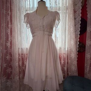 SOLD Gunne Sax Blush Mini Dress